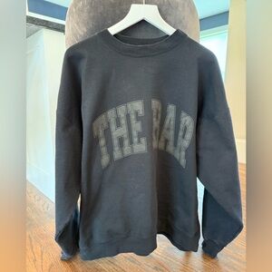 The Bar Varsity Sweatshirt - Blk/Blk